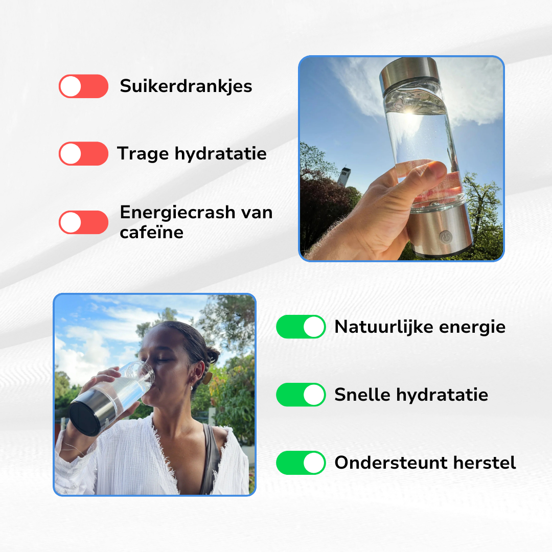 Hypro® Hydrobottle | Bescherm je cellen en boost je energie